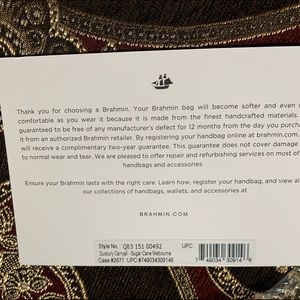 Brand New Never Used Brahmin